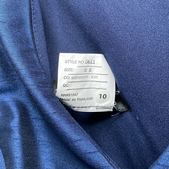 ALFRED SUNG D611 blue maxi formal‎ - Picture 9 of 12